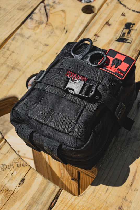 D.A.R.K. Explorer Kit back panel with MOLLE straps and retention buckle