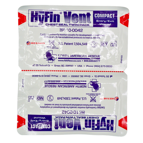 Hyfin Compact Vented Chest Seal Twin Pack - image 1
