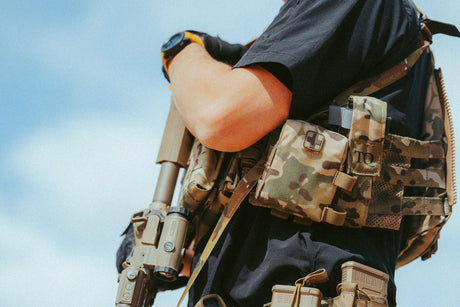 EDC Trauma Kit on a belt kit outdoors