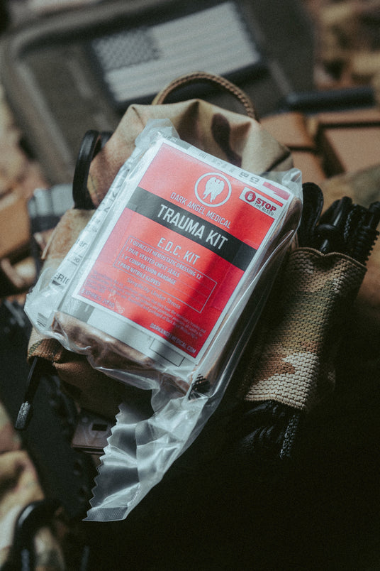 EDC Trauma Kit insert pulled from the pouch